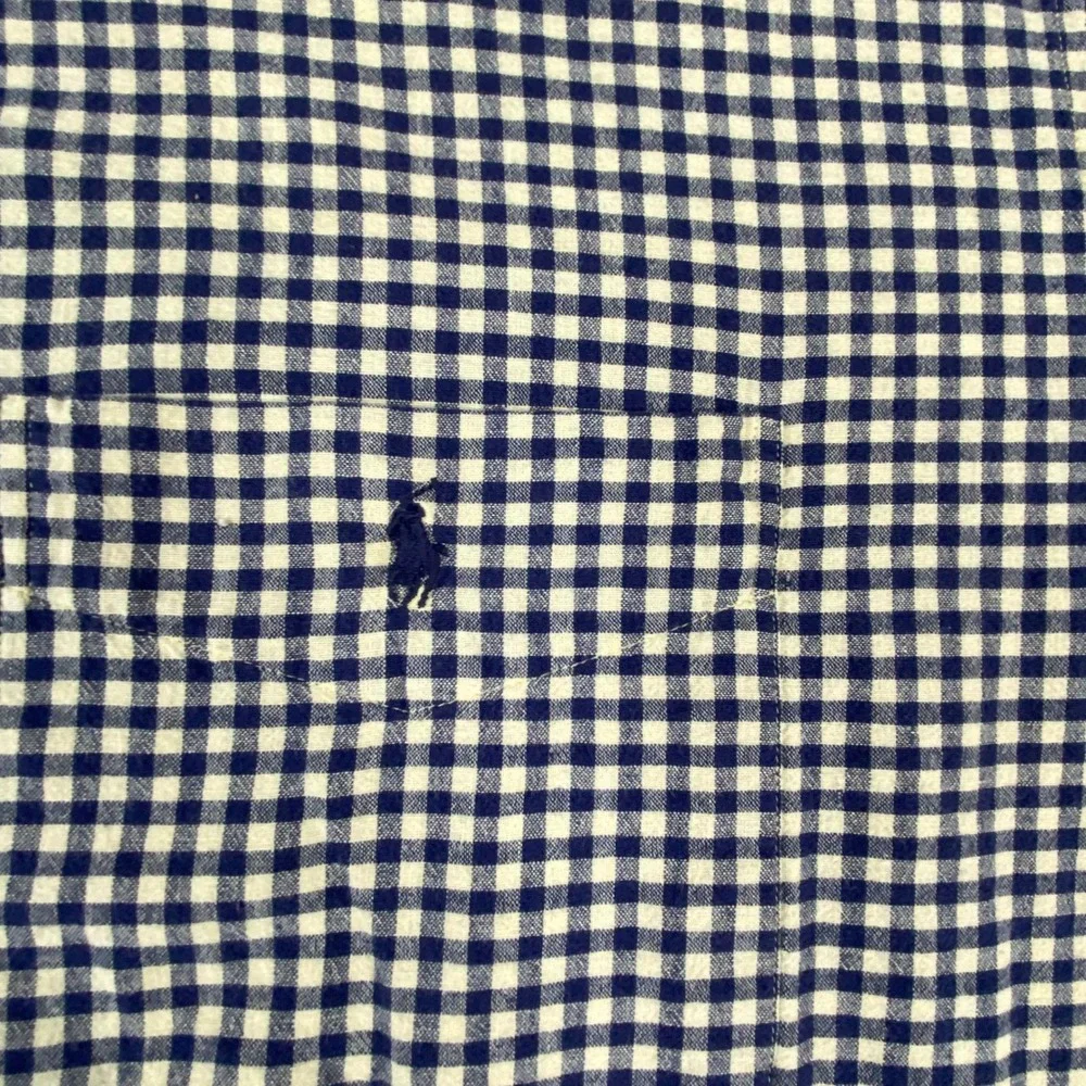 Polo Ralph Lauren Blake Shirt Mens XXL Blue White Gingham Check Cotton NWT